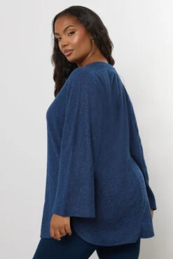 YOURS Curve Pull Côtelé Bleu Doux Au Toucher 9 YOURS Curve Pull Côtelé Bleu Doux Au Toucher -Evans Boutique 7ea00581 04b4 47 303834 C