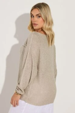 YOURS - Pull Marron En Maille Manches Chauve-Souris 9 YOURS - Pull Marron En Maille Manches Chauve-Souris -Evans Boutique 7eae4a0c c256 4d 280522 C