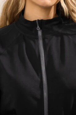 LTS Tall Black Cotton Zip Through Top 10 LTS Tall Black Cotton Zip Through Top -Evans Boutique 8043194a 3e48 48 356214 D