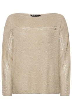 YOURS - Pull Marron En Maille Manches Chauve-Souris 11 YOURS - Pull Marron En Maille Manches Chauve-Souris -Evans Boutique 80558cdb d4ed 4f 280522 X