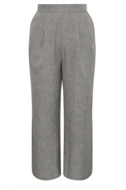 LIMITED COLLECTION - Pantalon Gris Plissé Wide Leg à Poches 11 LIMITED COLLECTION - Pantalon Gris Plissé Wide Leg à Poches -Evans Boutique 80ad1df1 1a67 49 216472 X