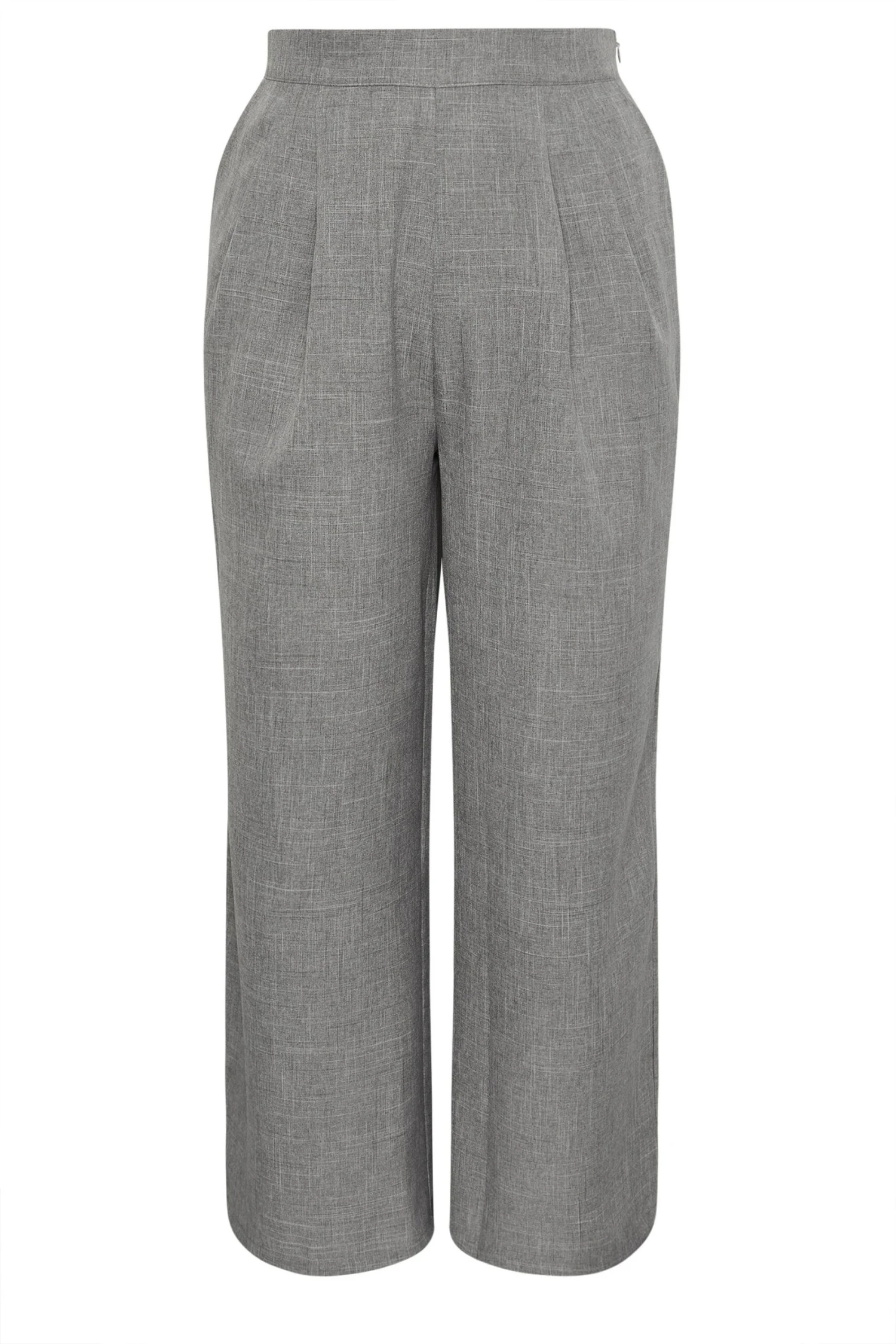 LIMITED COLLECTION - Pantalon Gris Plissé Wide Leg à Poches 7 LIMITED COLLECTION - Pantalon Gris Plissé Wide Leg à Poches – Image 5