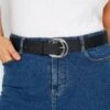 Ceinture Noire Double Boucle En Argenté 1 Ceinture Noire Double Boucle En Argenté -Evans Boutique 8127f312 fd62 43 245124 A