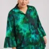 YOURS LONDON - Chemisier Vert Tâcheté Abstrait Manches Volantées 2 YOURS LONDON - Chemisier Vert Tâcheté Abstrait Manches Volantées -Evans Boutique 8167dfae 09d3 4e 163050 A