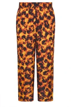 LIMITED COLLECTION Pantalon Large Curve Orange écaille De Tortue -Evans Boutique 816a5188 fe5e 45 216604 X