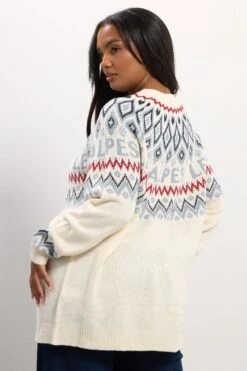 YOURS Curve Pull En Maille Blanc Ivoire « Les Alpes » 11 YOURS Curve Pull En Maille Blanc Ivoire « Les Alpes » -Evans Boutique 829719d7 5b33 46 280764 C