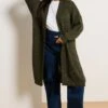 YOURS - Cardigan Mi-long En Maille Vert Kaki -Evans Boutique 832610a9 9cb4 4b 280868 A