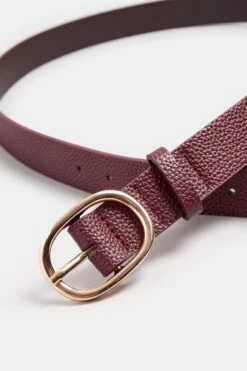 Ceinture à Boucle Ovale Rouge Bordeaux 7 Ceinture à Boucle Ovale Rouge Bordeaux -Evans Boutique 841e3b08 4cbf 43 246085 P1