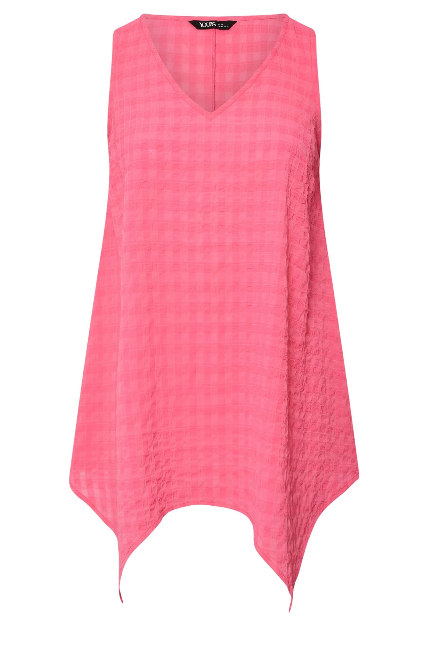 YOURS - Top Rose Texturé Ourlet Asymétrique 7 YOURS - Top Rose Texturé Ourlet Asymétrique – Image 5