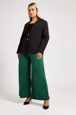 YOURS LONDON - Pantalon Wide Leg Vert Émeraude En Jersey 12 YOURS LONDON - Pantalon Wide Leg Vert Émeraude En Jersey -Evans Boutique 85f00f5f d4a6 46 162793 E