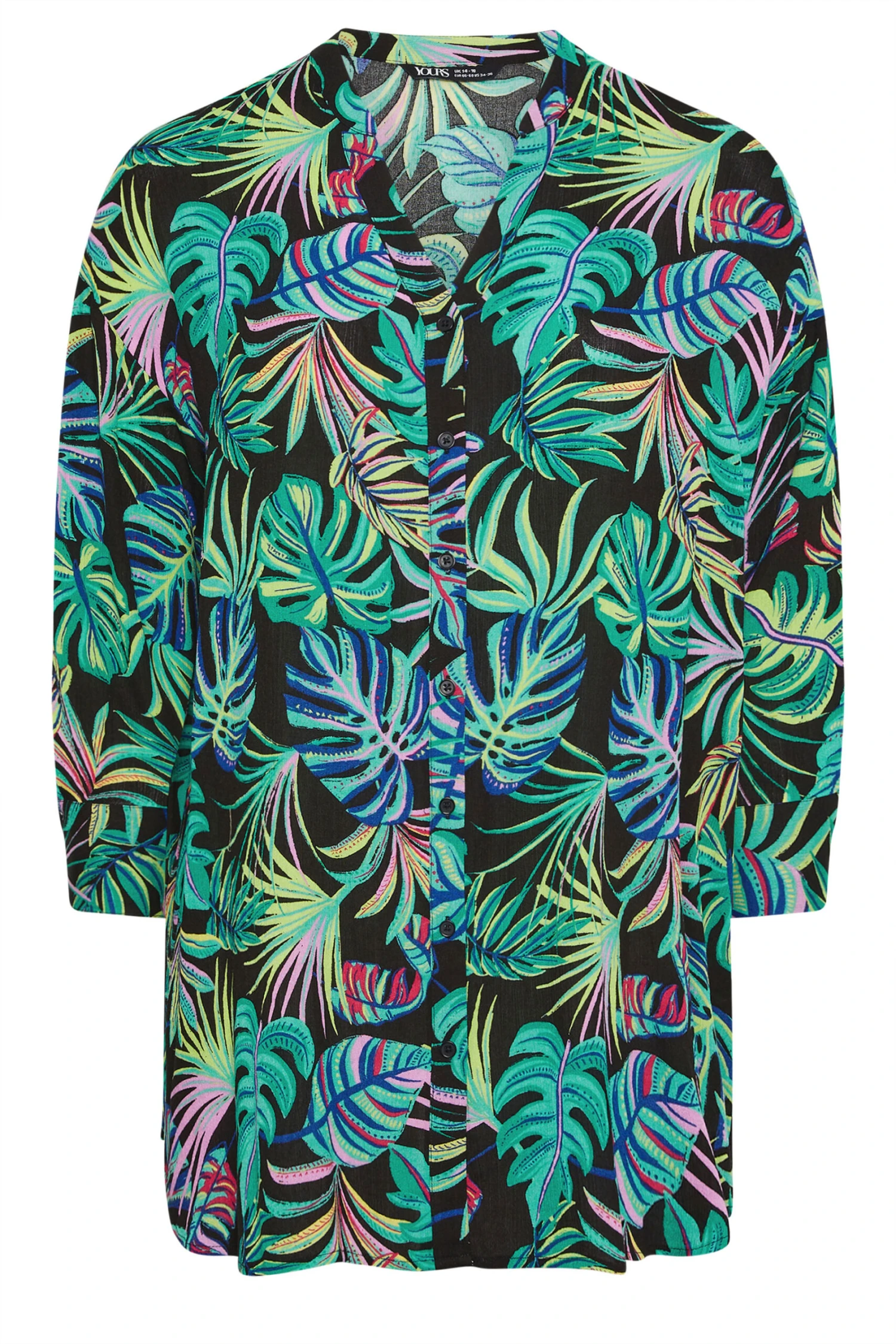 YOURS - Chemisier De Plage Noir & Bleu Tropical 9 YOURS - Chemisier De Plage Noir & Bleu Tropical – Image 7