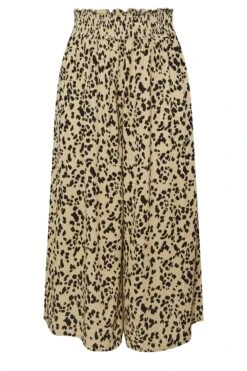 YOURS - Pantalon Jupe-Culotte Beige Léopard -Evans Boutique 862596e8 a4dc 4a 145297 X