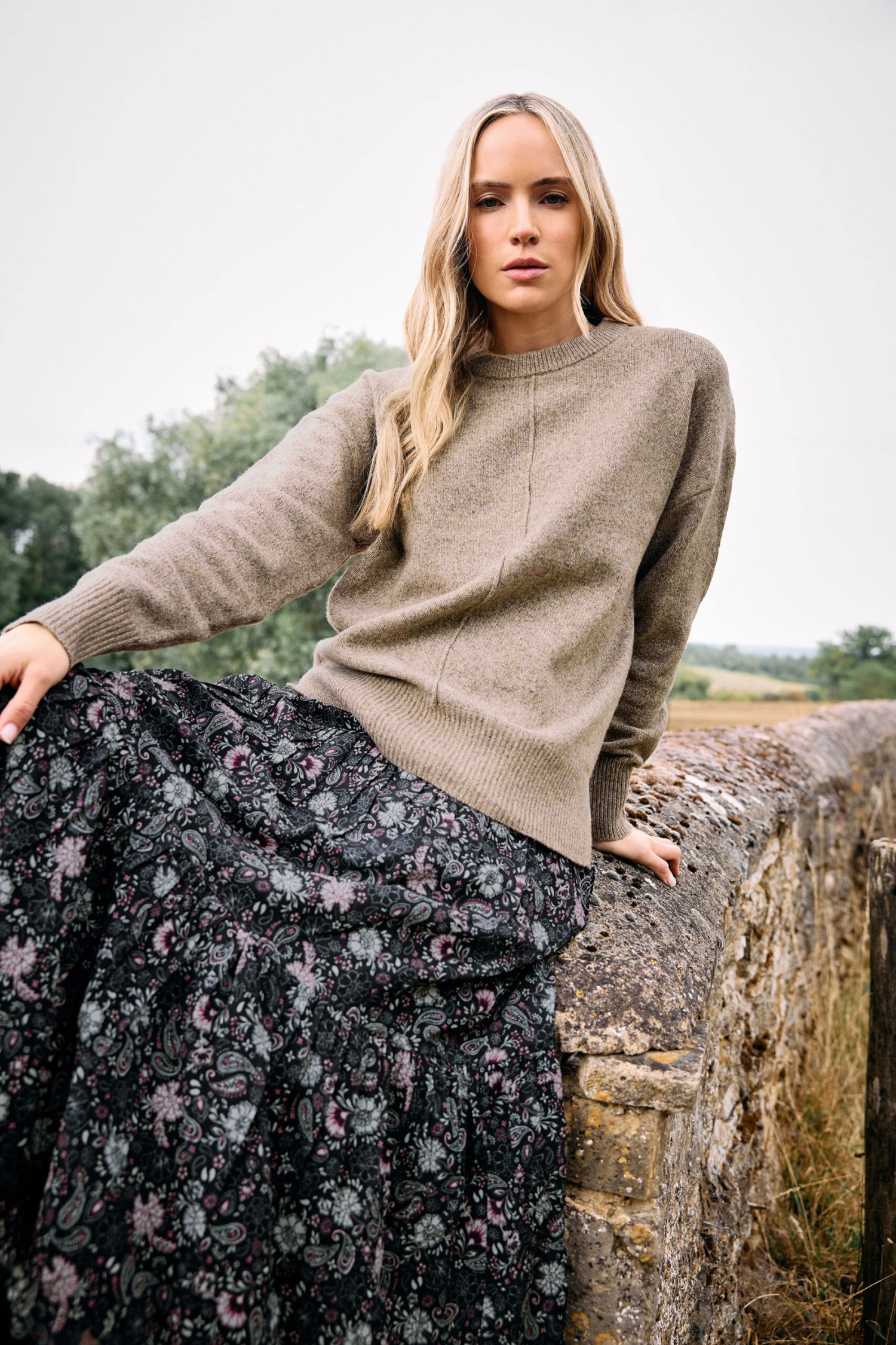 LTS Tall Light Brown Seam Front Jumper 3 LTS Tall Light Brown Seam Front Jumper