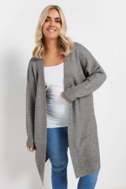 YOURS - Cardigan Gris Toucher Doux En Maille