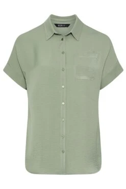 YOURS - Chemisier Oversize Boutonné Vert 11 YOURS - Chemisier Oversize Boutonné Vert -Evans Boutique 877bde25 3c58 4a 175176 X