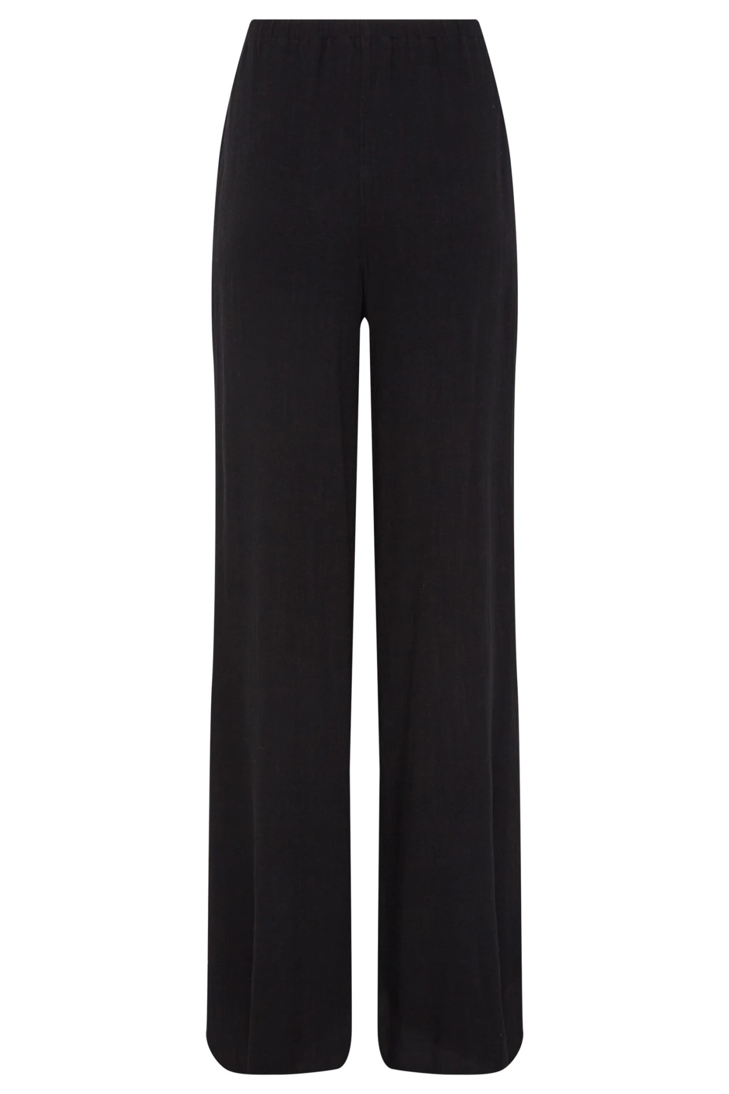 LTS - Pantalon Tall Noir Wide Leg En Lin Mixte 9 LTS - Pantalon Tall Noir Wide Leg En Lin Mixte – Image 7