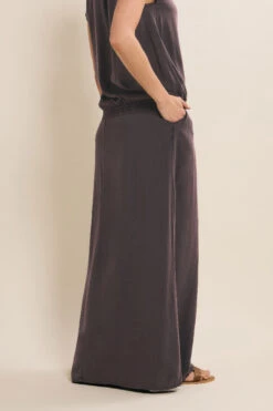 LTS Tall Chocolate Brown Acid Wash Side Split Maxi Skirt 10 LTS Tall Chocolate Brown Acid Wash Side Split Maxi Skirt -Evans Boutique 8855a717 567d 4f 355980 C
