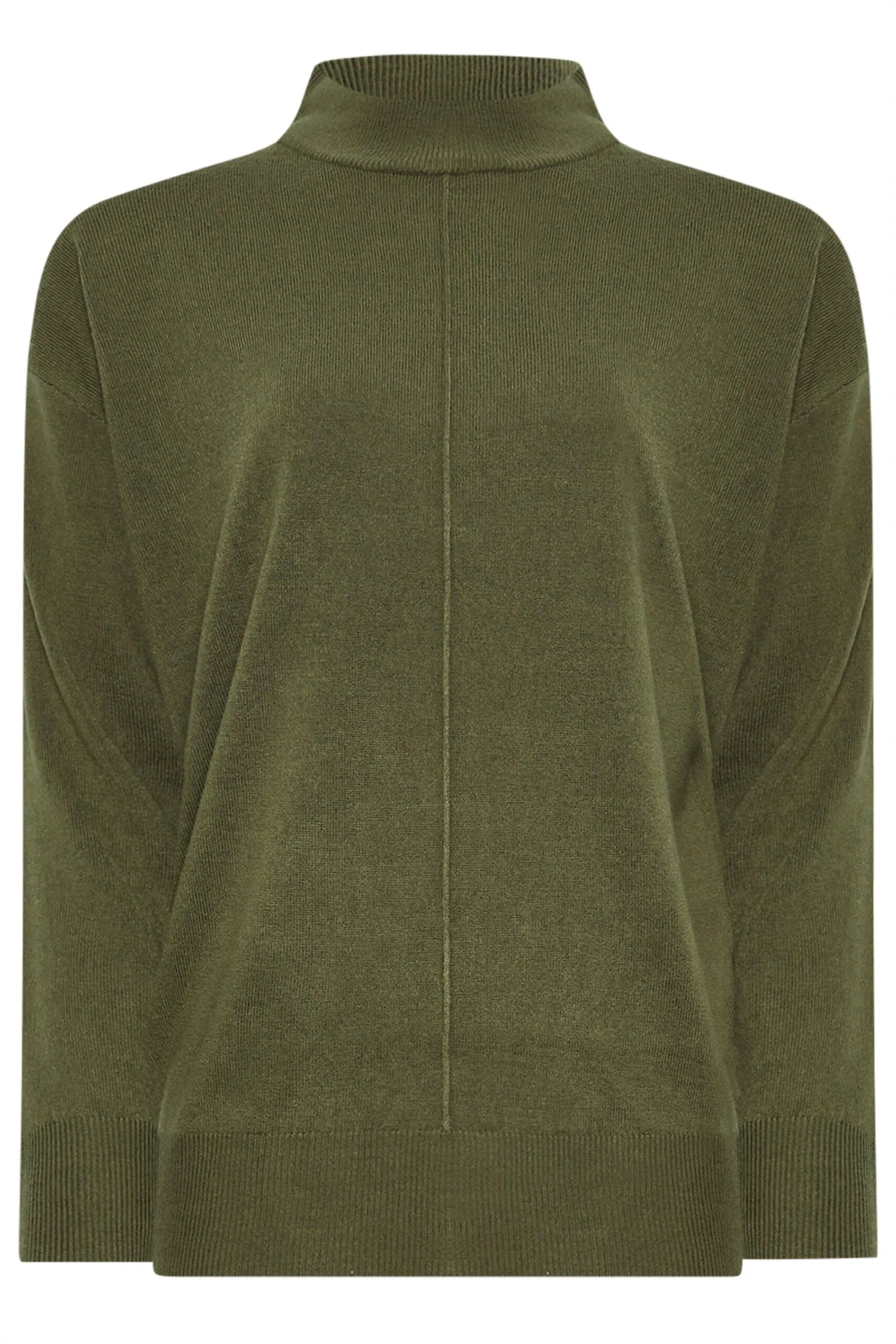LTS Tall Olive Green Turtle Neck Jumper 7 LTS Tall Olive Green Turtle Neck Jumper – Image 5