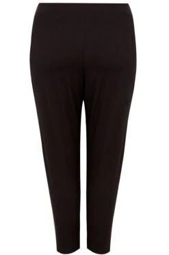 Pantalon Fluide En Jersey Noir -Evans Boutique 89242d02 3c04 4a 103369bk