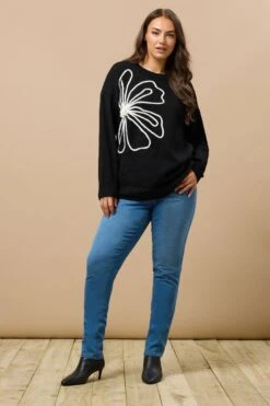 EVANS Curve Blue Midwash High Waisted Skinny Jeans