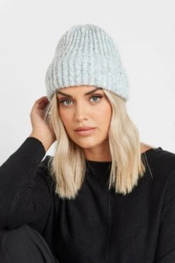 Bonnet En Grosse Maille Gris