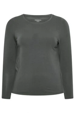 YOURS - Top Gris Thermique En Jersey Manches Longues 11 YOURS - Top Gris Thermique En Jersey Manches Longues -Evans Boutique 8a60c79b e27e 4e 147229 X