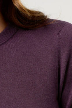 M&Co Purple Crew Neck Long Sleeve Jumper -Evans Boutique 8aa94185 6def 4c 502417 D