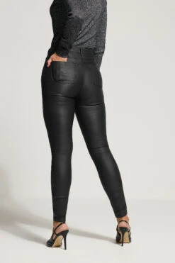 LTS Tall Black Faux Leather Skinny Jeans -Evans Boutique 8b0399b1 7d3d 49 356206 C