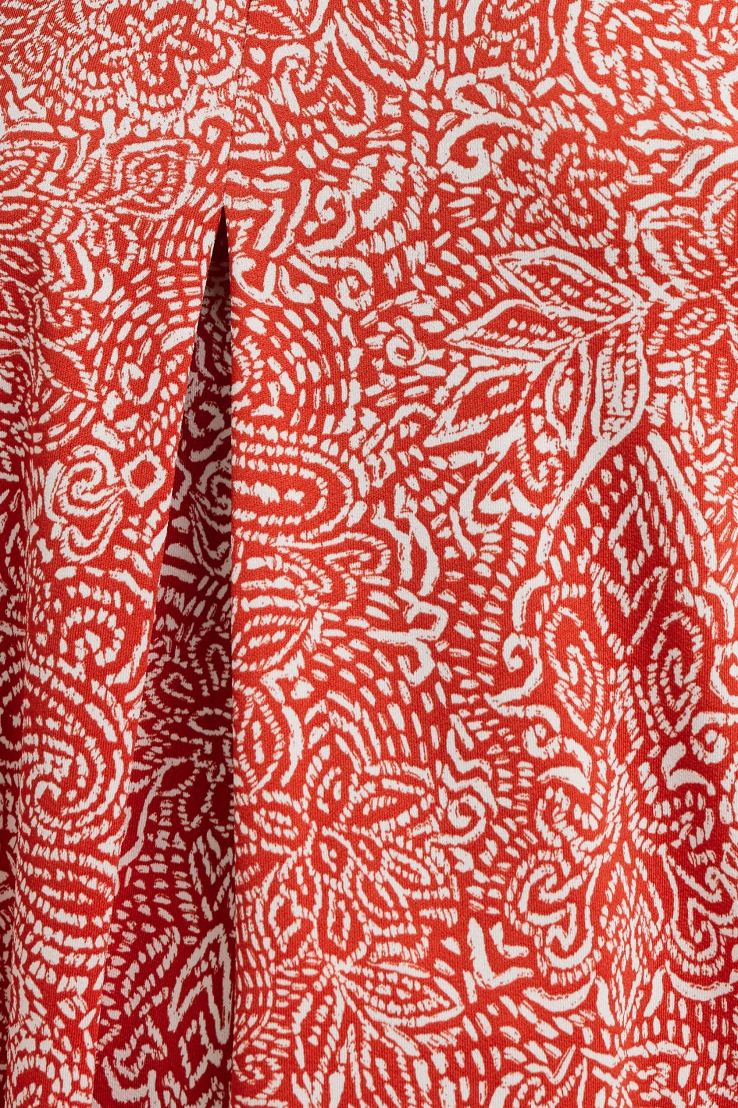 YOURS - Top Orange Plissé Fluide Paisley 6 YOURS - Top Orange Plissé Fluide Paisley – Image 4