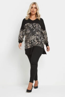 YOURS - Top Noir & Crème Manches Longues 9 YOURS - Top Noir & Crème Manches Longues -Evans Boutique 8c98d76c 128c 4d 303724 B