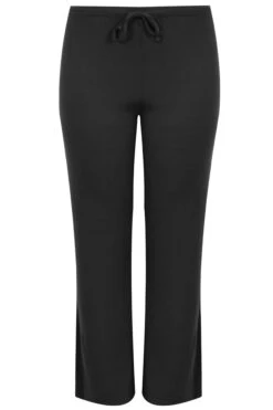 Pantalon De Yoga Noir Coupe Évasée 11 Pantalon De Yoga Noir Coupe Évasée -Evans Boutique 8cd4193f a7b4 47 037392 X