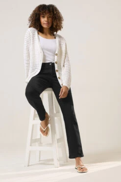 M&Co Black Straight Leg Jeans 14 M&Co Black Straight Leg Jeans -Evans Boutique 8cf2ed84 d340 49 500243 C