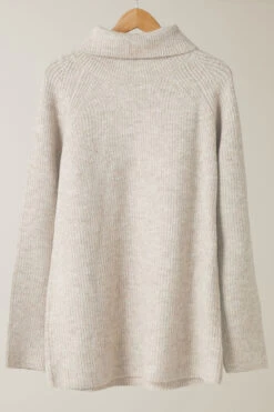 EVANS Curve Natural Brown Roll Neck Knitted Jumper 12 EVANS Curve Natural Brown Roll Neck Knitted Jumper -Evans Boutique 8d43d397 bb7d 47 615767 P