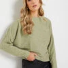 LTS Tall Sage Green Soft Touch Batwing Top 2 LTS Tall Sage Green Soft Touch Batwing Top -Evans Boutique 8db3bb9c 856d 48 355476 A