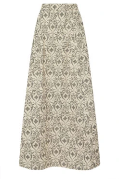 LTS Tall Grey Aztec Print Maxi Skirt 13 LTS Tall Grey Aztec Print Maxi Skirt -Evans Boutique 8eec2600 892c 46 356019 X