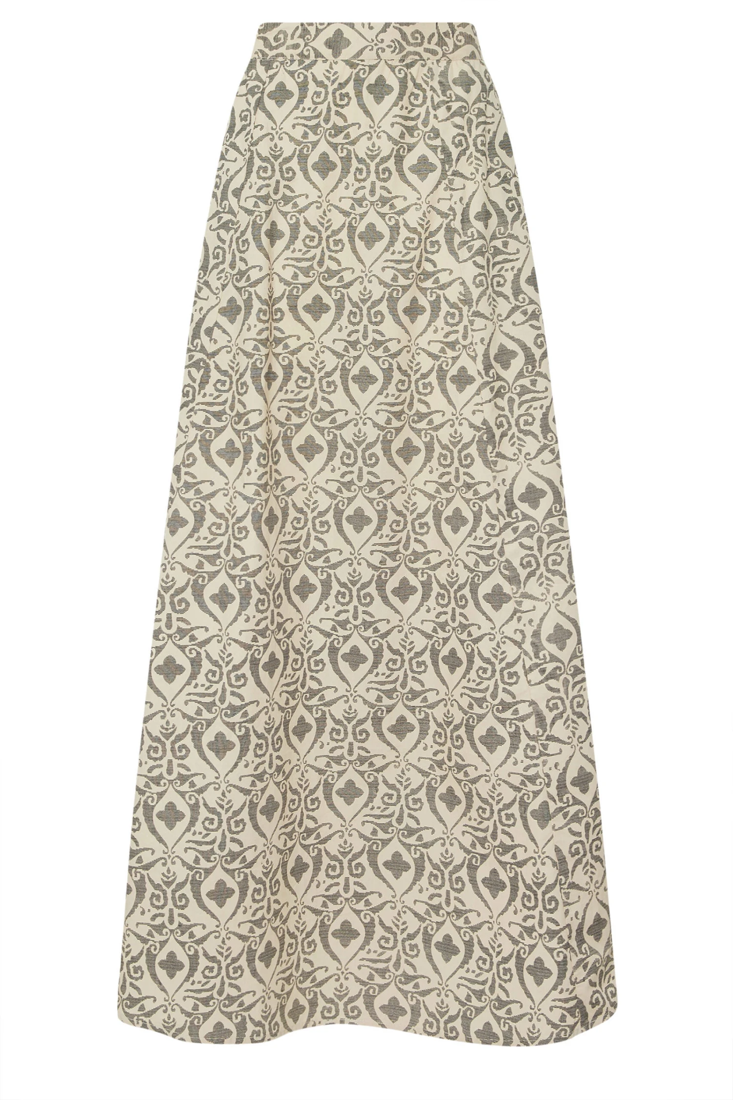 LTS Tall Grey Aztec Print Maxi Skirt 8 LTS Tall Grey Aztec Print Maxi Skirt – Image 6