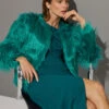 STAR Green Faux Fur Coat 1 STAR Green Faux Fur Coat -Evans Boutique 8f0d0ad8 7e6c 4d 110627 L1