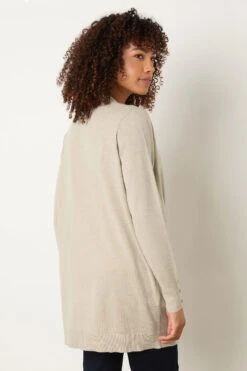 M&Co Camel Brown Button Detail Midi Cardigan -Evans Boutique 8f3bec62 743a 4e 502464 C