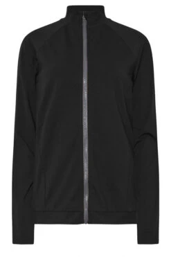 LTS Tall Black Cotton Zip Through Top 11 LTS Tall Black Cotton Zip Through Top -Evans Boutique 8f4b69e5 d7d5 49 356214 X