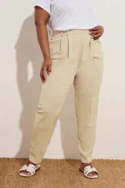 YOURS - Pantalon Coupe Droite Beige
