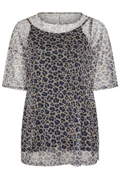 YOURS - Top Oversize En Filet Crème Design Léopard 11 YOURS - Top Oversize En Filet Crème Design Léopard -Evans Boutique 90276937 e6b6 47 303446 X