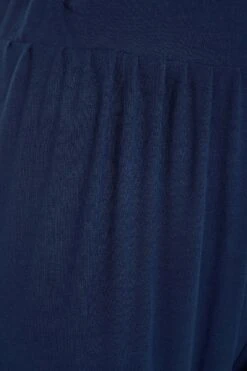 YOURS - Pantalon Fluide Ample Bleu Marine à Poches -Evans Boutique 9080d81e b6ec 44 144780 Y