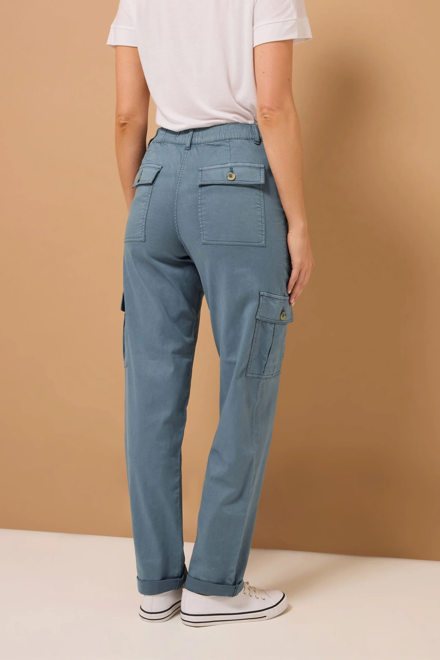 LTS MADE FOR GOOD Tall Blue Cargo Chino Jeans 7 LTS MADE FOR GOOD Tall Blue Cargo Chino Jeans – Image 5