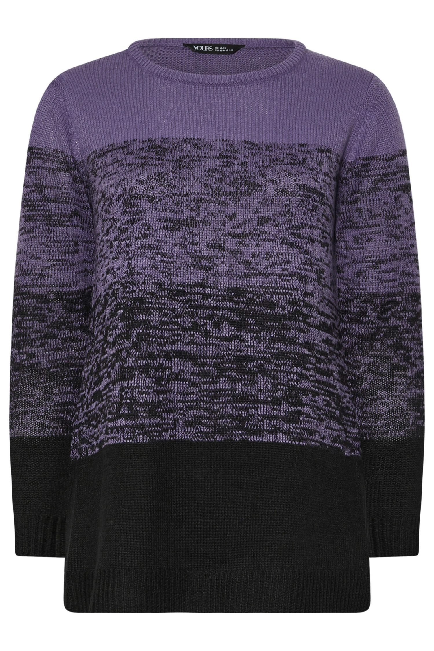 YOURS - Pull Violet Design Block De Couleur 7 YOURS - Pull Violet Design Block De Couleur – Image 5
