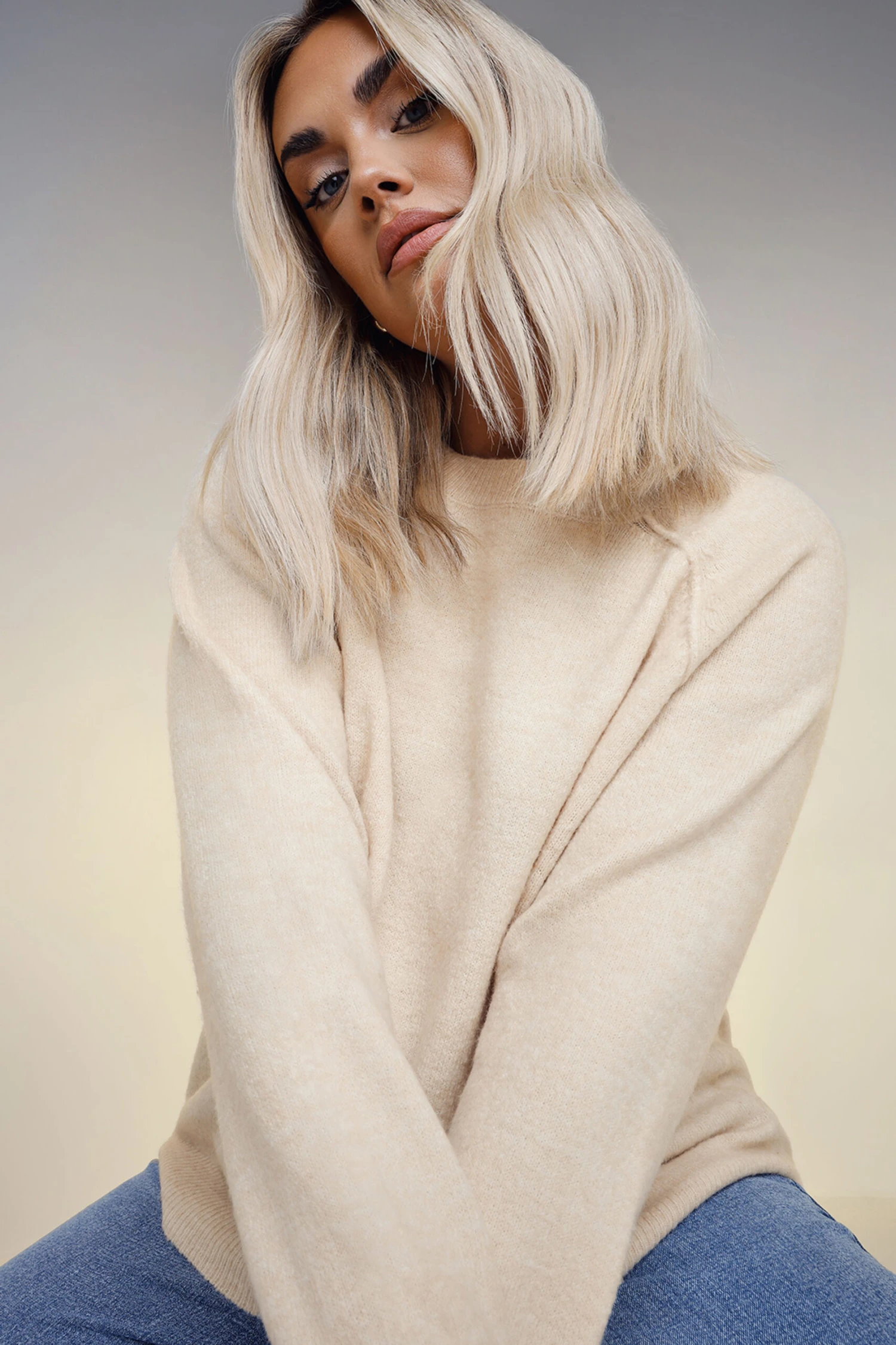 YOURS - Pull Crème Toucher Doux En Maille 4 YOURS - Pull Crème Toucher Doux En Maille – Image 2