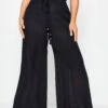 Pantalon De Plage Noir Wide Leg 1 Pantalon De Plage Noir Wide Leg -Evans Boutique 94f7519e 75dc 4c 150237 A