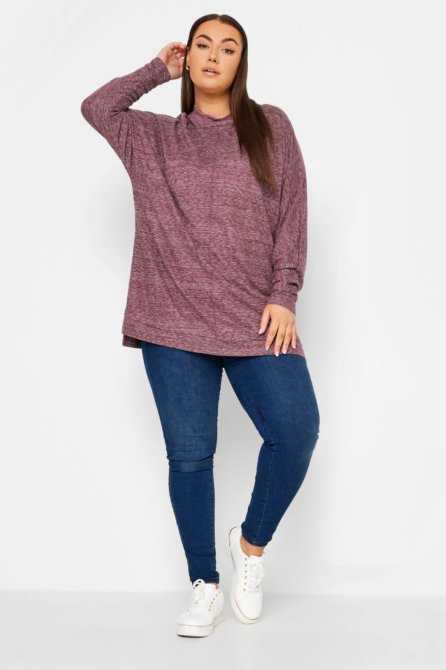 YOURS - Pull Framboise Ample Toucher Doux 4 YOURS - Pull Framboise Ample Toucher Doux – Image 2