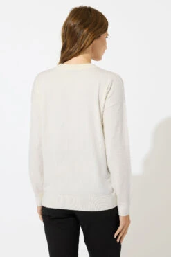 M&Co Ivory White Sequin Reindeer Christmas Jumper 11 M&Co Ivory White Sequin Reindeer Christmas Jumper -Evans Boutique 972d158d fa39 4f 502484 C