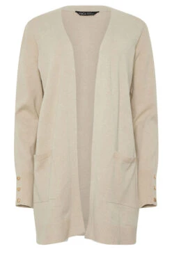 M&Co Camel Brown Button Detail Midi Cardigan -Evans Boutique 97dc83fe d0c5 42 502464 X