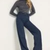 LTS Tall Indigo Blue Wide Leg Jeans 1 LTS Tall Indigo Blue Wide Leg Jeans -Evans Boutique 997fd2fc 2e7f 4d 352425 A